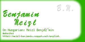 benjamin meizl business card